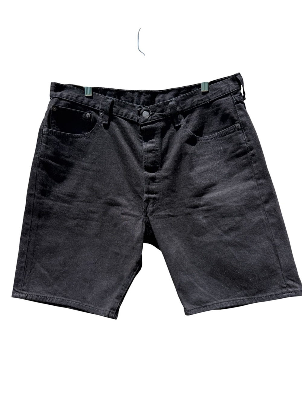 Levi’s 501 Black Denim Shorts Men’s 38 Button Fly Classic Jean Shorts